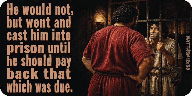 Matthew 18 30