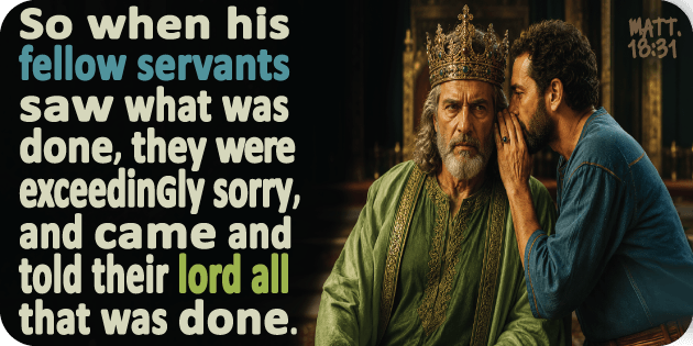 Matthew 18 31