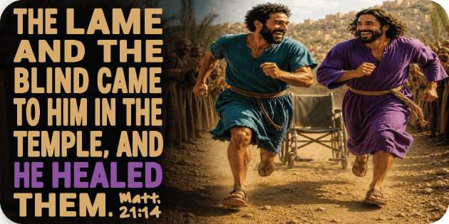 Matthew 21 14