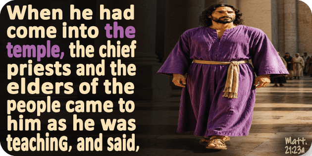 Matthew 21 23a