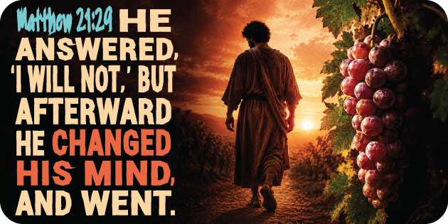 Matthew 21 29