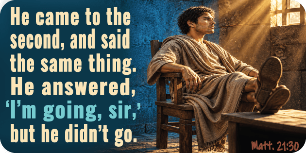 Matthew 21 30