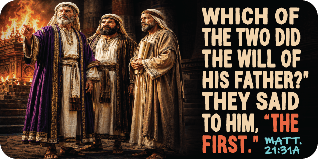 Matthew 21 31a