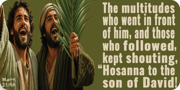 Matthew 21 9a