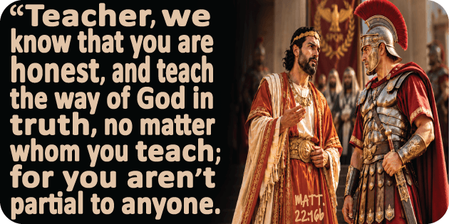 Matthew 22 16b