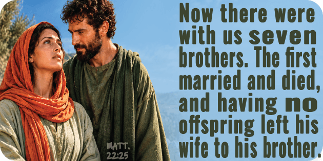 Matthew 22 25