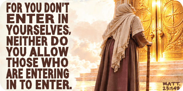 Matthew 23 14b