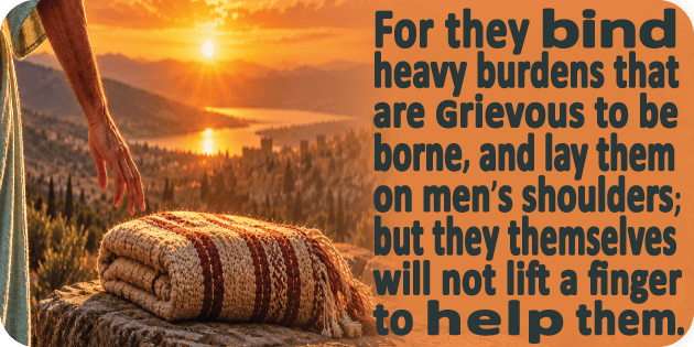 Matthew 23 4