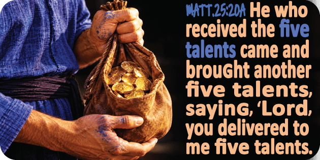 Matthew 25 20a