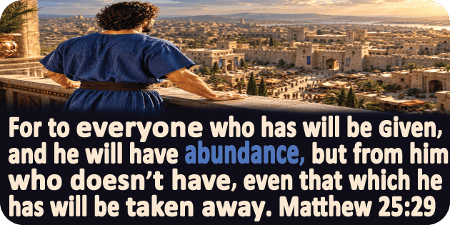 Matthew 25 29
