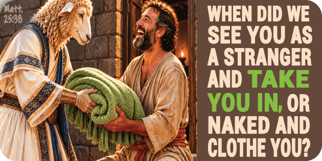 Matthew 25 38