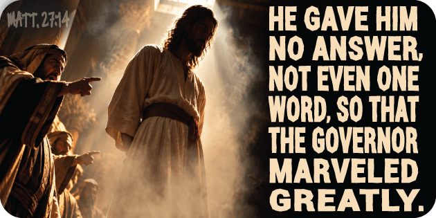 Matthew 27 14