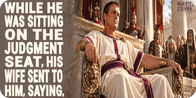 Matthew 27 19a