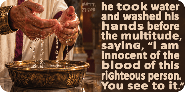 Matthew 27 24b