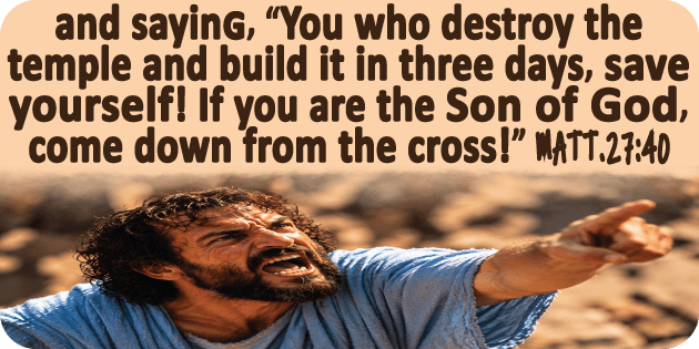 Matthew 27 40