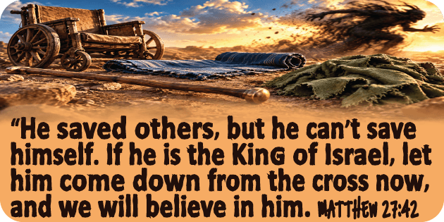 Matthew 27 42