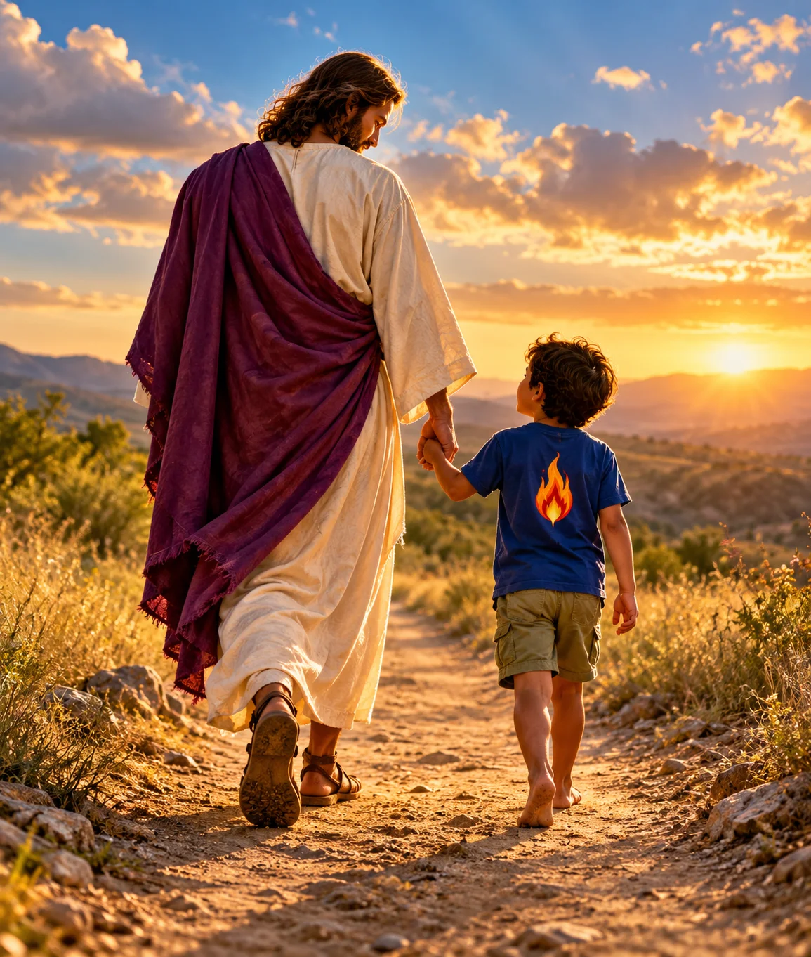 mobile image jesus kid